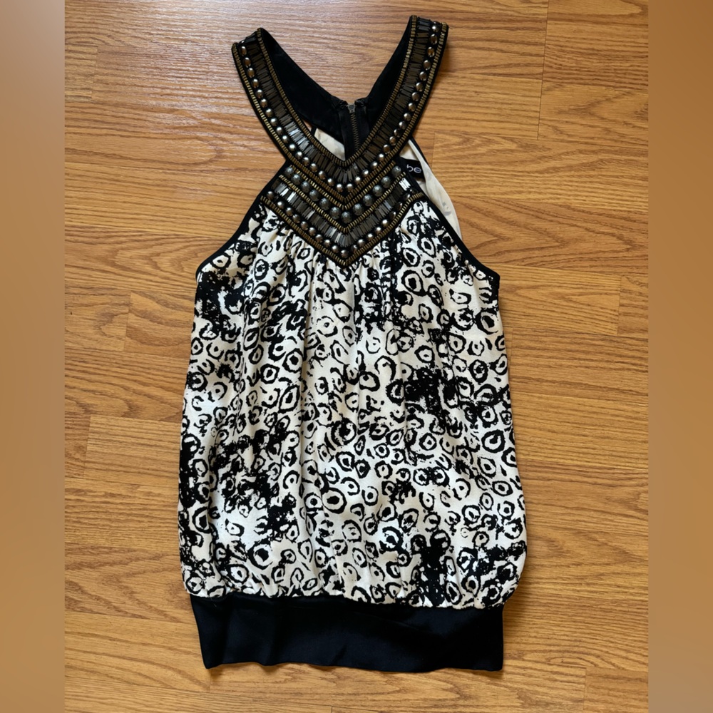 Bebe cross halter blouse